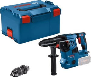 BOSCH Professional akumulatorski pneumatski čekić GBH 18V-28 CF, SDS Plus, brzostezna glava, L-BOXX kofer, Solo alat