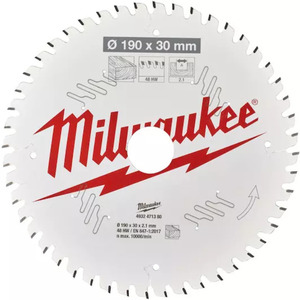 Milwaukee List testere za drvo, čist rez, 190 x 30 mm, 48 zubaca 4932471380