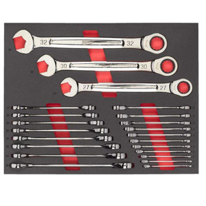 Milwaukee Set metričkih kombinovanih ključeva sa čegrtaljkom, 6 32 mm, Maxbite, 22 kom 4932493248