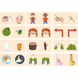 Viga puzzle suprotnosti