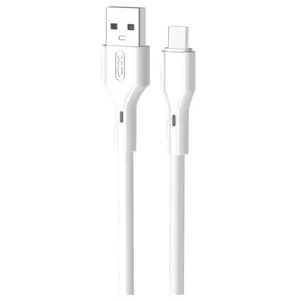 XO NB230, USB-A na Tip-C, 2.4A, 1m, Beli Kabl
