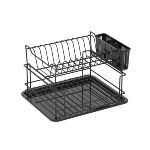 Texell Oceđivač za sudove 30*37*24cm Black double decker TDE-BD338