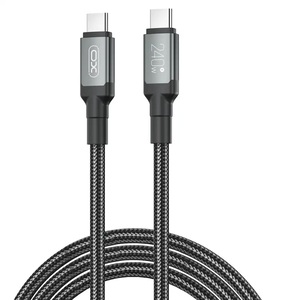 XO NB-Q264B, Type-C na Type-C, 240W, 2m, Black Kabl
