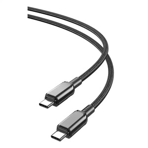 XO NB-Q250B, Type-C na Type-C, 60W, 1m, Black Pleteni Kabl