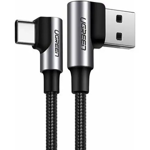 Ugreen US176, USB-A 2.0 na Type-C, 3A, 2m, Black Ugaoni Kabl