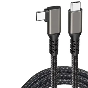 Kettz KT-USBC070, USB 3.2 Type-C na Type-C, 4k 60Hz, 100W, 2m, Black Ugaoni Kabl