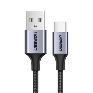 Ugreen US288, USB-A 2.0 na Type-C, Alu. 2m, 3A, Black Kabl
