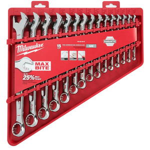 Milwaukee Set kombinovanih ključeva sa čegrtaljkom MAXBITE, 1/4″ 1″, 15 kom. 4932464996