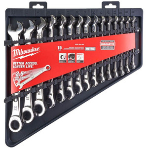 Milwaukee set ključeva sa čegrtaljkom 8-22mm 15/1 4932464994