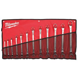 Milwaukee set dvostrukih zakrivljenih okastih ključeva, 12 delova 4932492738