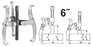 INGCO Radapciger 3 kraka 6" HGP08036
