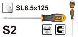 INGCO Odvijač ravni 6.5x125 HS686125
