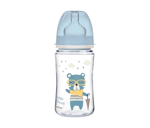 Canpol Babies Flasica 240Ml široki vrat, Pp - Bonjour Paris 35/232 Blue