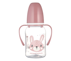 Canpol Babies Flasica sa drškama Cute Animals 120Ml (11/823) - Pink