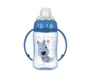 Canpol Babies Flasica/Solja Sa Kljunom I Ruckama 56/512 "Happy Animals - Training" 320Ml - Dog