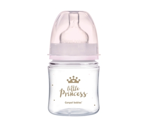 Canpol Babies Flasica 120Ml široki vrat, Pp - Royal Baby 35/233 Pink