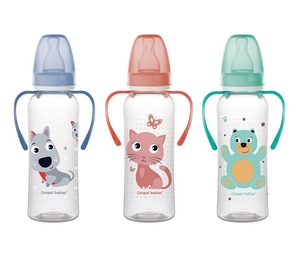 Canpol Babies Flasica 250Ml 11/845  "Animals" Sa Drskom