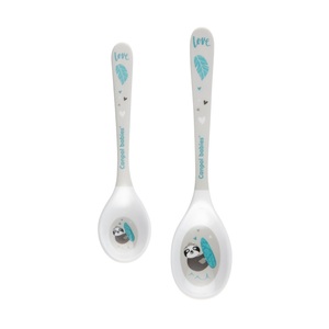 Canpol Babies Set kašika (2Kom) 4/530 Melamine - Exotic Animals Grey