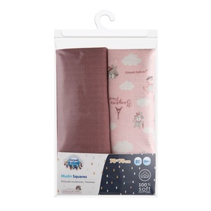 Canpol Babies Muslin Pelena (70X70Cm) Bonjour Paris Pink - 2Kom