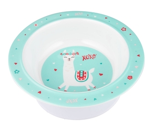 Canpol Babies Melamin činija sa prijanjajucim dnom 4/519 -  (270Ml) Exotic Animals Turquoise