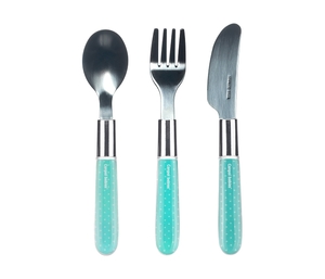 Canpol Babies Pribor - Metalni Set noz, viljuška i kašika 9/477 - Blue