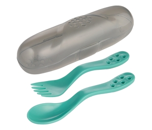 Canpol Babies Set Za Hranjenje - Putni Set kašika I viljuška 74/019 - Turqoise