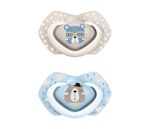 Canpol Babies Silikonska Varalica 6-18M Bonjour Paris 2 Kom 22/648 Blue