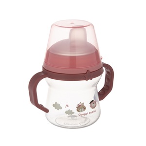 Canpol Babies šolja Bonjour Paris 150Ml Sa Silikonskim Kljunom (56/612) - Pink