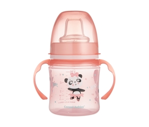 Canpol Babies šolja sa drškama koje svetle u mraku 6M+ "Exotic Animals" - 120Ml - Pink
