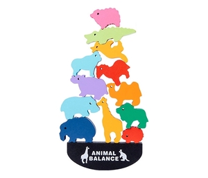 BBO drvena igračka zadrži ravnotežu - životinje (36m+)