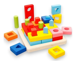 BBO drvena igračka tabla za slaganje oblika (24m+)