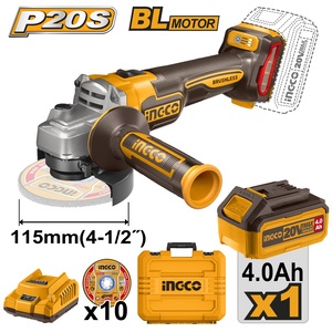 INGCO Aku brusilica 115 1X4AH SUPER CAGLI211541