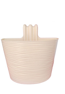 DONNA saksija za balkon L 30cm moka