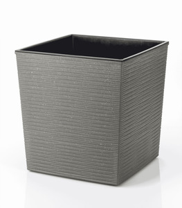 DONNA četvrtasta M saksija sa umetkom antracit