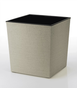 DONNA četvrtasta L saksija sa umetkom kapućino