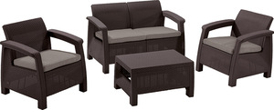 Keter Baštenski set Corfu II, Pe-ratan, braon CU 258952