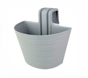 DONNA WOODY saksija za balkon L 30cm svetlo siva