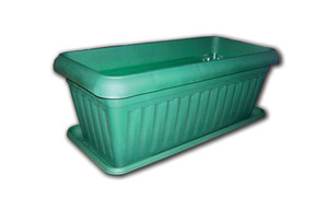 Pravougaona Saksija pot 40cm zelena