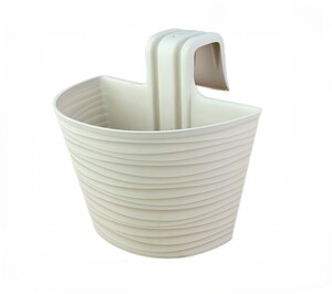 DONNA WOODY saksija za balkon L 30cm vanila