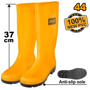 INGCO Gumene čizme žute br. 44 SSH092L