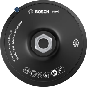 Bosch PRO nosač brusnog papira 125 mm M14 Velcro 2608601077