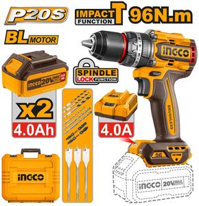 INGCO Aku udarna bušilica 96NM 2x4AH SUPER CIDLI20968E