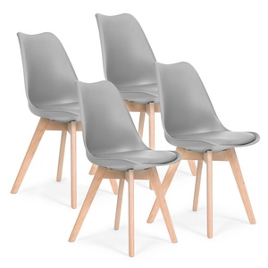 Modern Home Trpezarijske stolice set 4 kom filipo light grey 2 PC-003 GREY