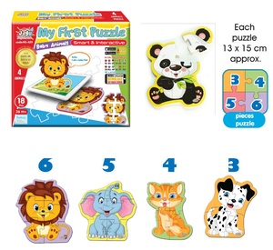 Jagu puzzle 4 životinje 18 delova
