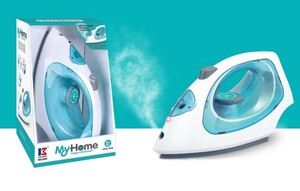 Pegla na baterije sa svetlom i parom