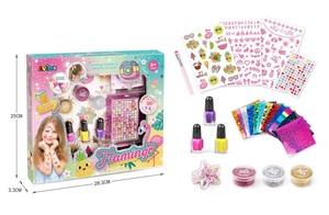 Set za ulepšavanje Glitter tattoo- tema Flamingo