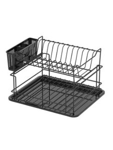 Texell Oceđivač za sudove 30*37*24cm Black double decker TDE-BD338