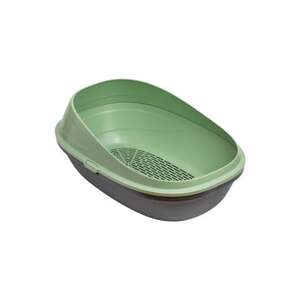 Petmax-toalet za mačke otv. dupla baza zeleni 13266