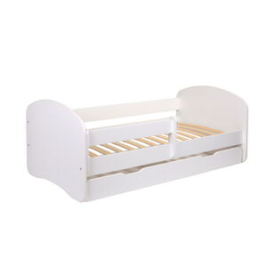 Krevet sa fiokom i dušekom 180x80 HAPPY - BELA 7708