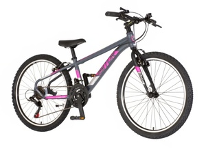 Bicikl visitor radiance 24" sivo roze